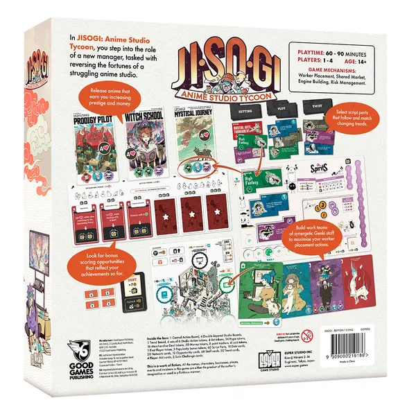 Jisogi Anime studio tycoon настолна игра